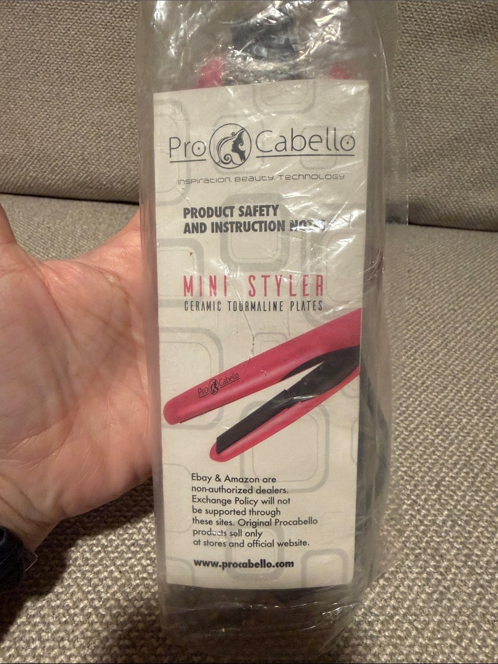 ProCabello Mini Styler Pink Ceramic Flat Iron